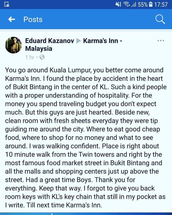 Dong Fang Motel Kuala Lumpur Esterno foto